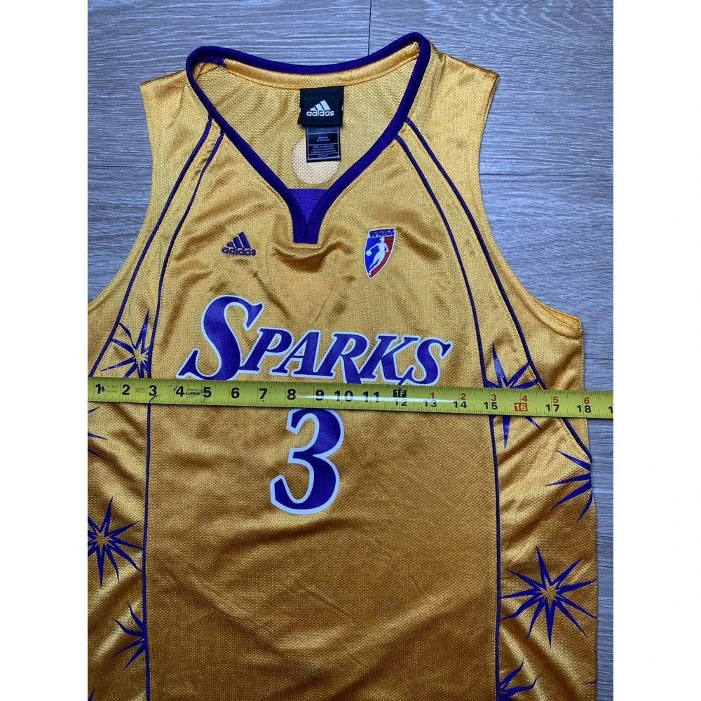 Authentic Y2K Adidas WNBA Los Angeles Sparks Candace Parker Jersey Size SMALL